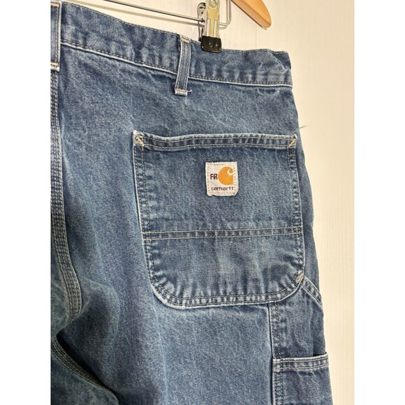 Carhartt FR Jeans Mens 36x30 Original Fit CAT 2 Fire Resistant Stone Wash Work - Picture 7 of 14